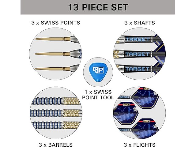 Target darts 'josh rock' dartset (25g) - afbeelding 4 van  4