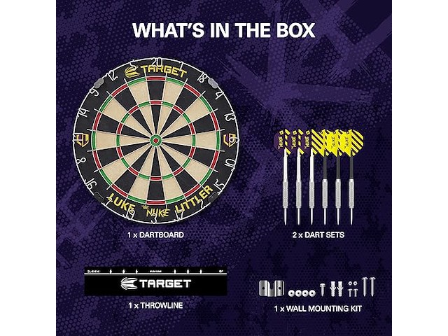 Target darts 'luke littler' dartboard set - afbeelding 3 van  3