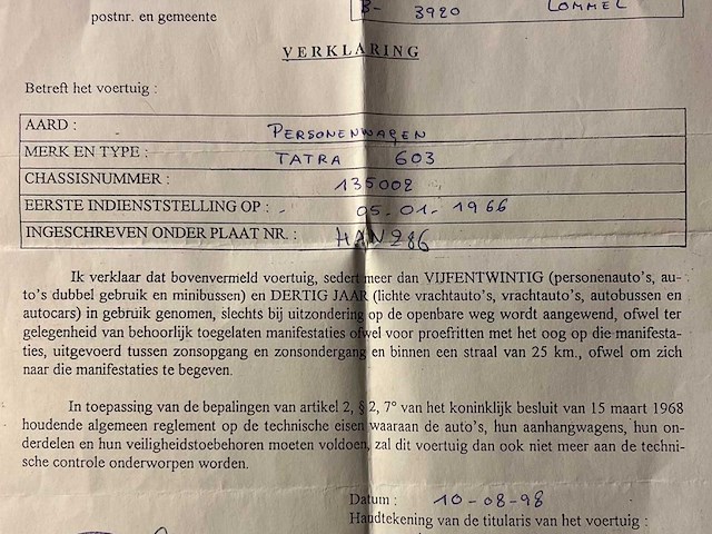 Tatra 603 2.5 v8 serie 2 oldtimer 1966 - afbeelding 58 van  63