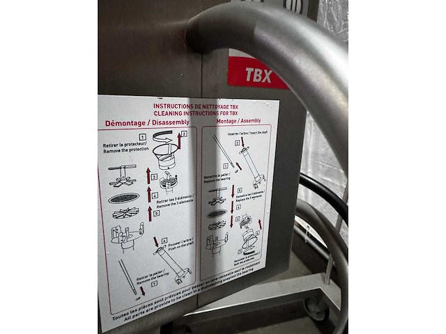 Tbx - dtbx130s2v - turbo mixer / vloeibare flat-soup mixer - afbeelding 4 van  8