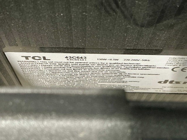 Tcl 43c643 43” televisie - afbeelding 5 van  5