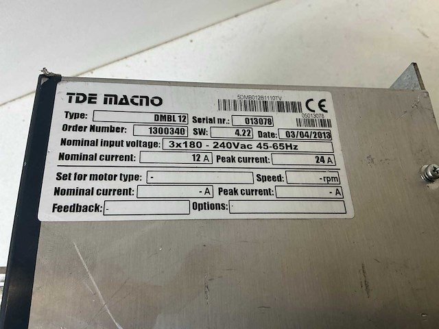 Tde dmbl12 servo drive (2x) - afbeelding 7 van  7