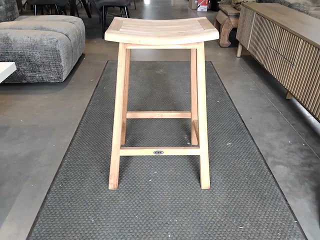 Teak kruk (8x) - afbeelding 1 van  3