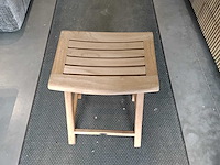 Teak kruk (8x) - afbeelding 1 van  3