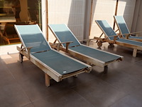Teak ligbed (2x)