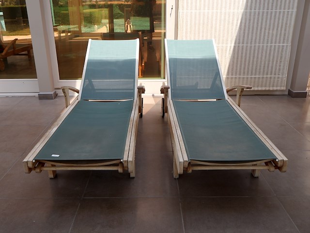 Teak ligbed (2x) - afbeelding 2 van  6