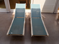 Teak ligbed (2x) - afbeelding 3 van  6