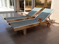 Teak ligbed (2x) - afbeelding 6 van  6
