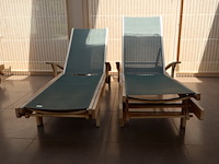 Teak ligbed (2x) - afbeelding 3 van  5