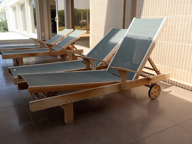 Teak ligbed (2x) - afbeelding 4 van  5
