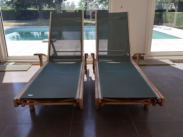 Teak ligbed (2x) - afbeelding 2 van  5