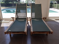 Teak ligbed (2x) - afbeelding 2 van  5