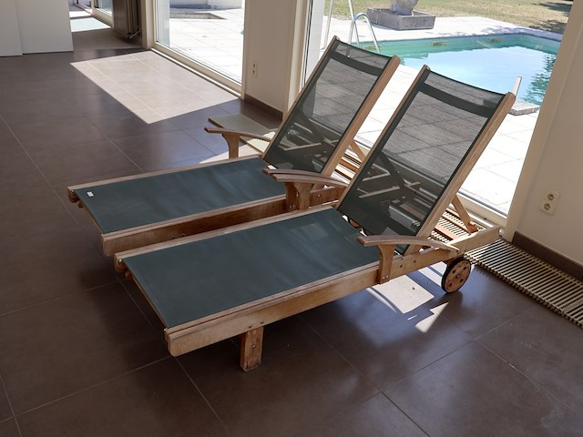 Teak ligbed (2x) - afbeelding 3 van  5