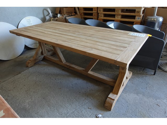 Teak outdoor tafel - afbeelding 1 van  6
