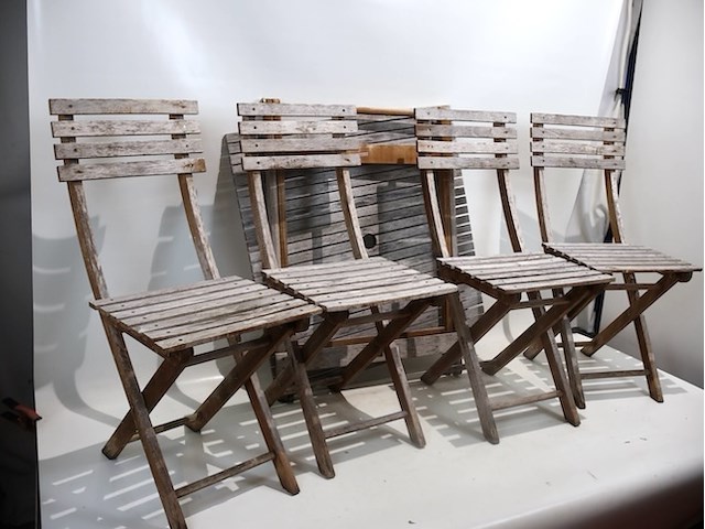 Teak tuinset - afbeelding 3 van  6