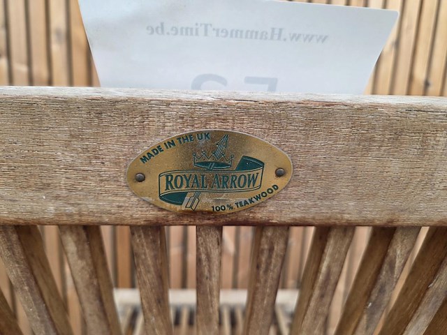 Teaken klapstoel royal arrow - afbeelding 5 van  7