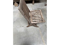 Teaken terrasstoelen met tafel - garden chair (7x) - afbeelding 2 van  3