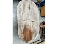 Teaken terrasstoelen met tafel - garden chair (7x) - afbeelding 3 van  3
