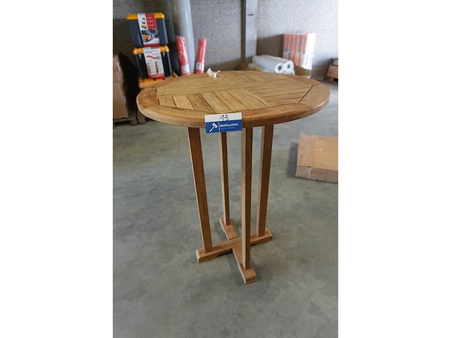 Teakhouten bartafel, jeparas (gf146) - afbeelding 1 van  3