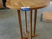 Teakhouten bartafel, jeparas (gf146) - afbeelding 1 van  3
