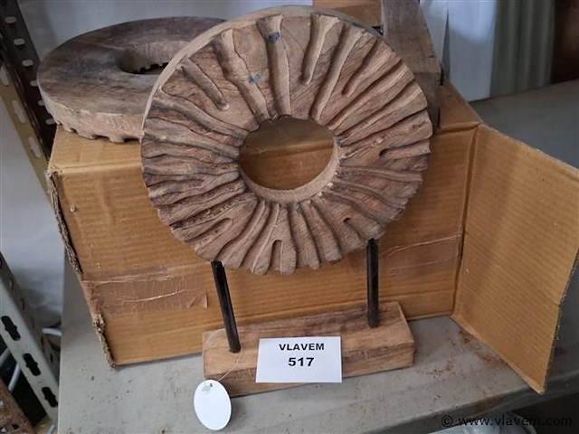 Teakhouten ornament - afbeelding 1 van  1