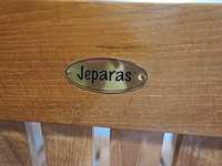 Teakhouten stoelen met armleuning, jeparas (6 stuks) - afbeelding 3 van  6