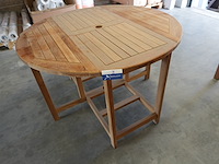 Teakhouten tafel met opbergruimte, jeparas (gf226) - afbeelding 1 van  4