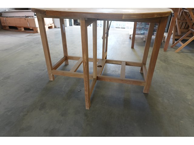 Teakhouten tafel met opbergruimte, jeparas (gf226) - afbeelding 4 van  4