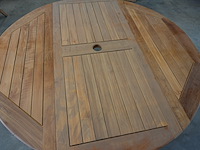 Teakhouten tafel met opbergruimte, jeparas (gf226) - afbeelding 3 van  4