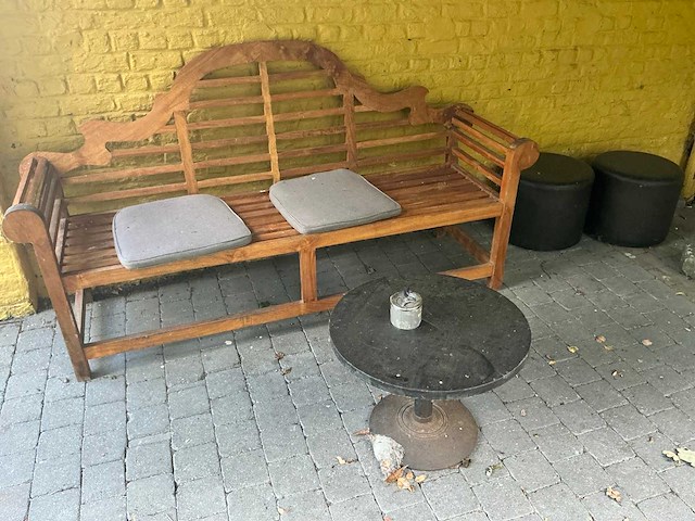 Teakhouten tuinbank - afbeelding 1 van  3