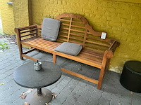 Teakhouten tuinbank - afbeelding 2 van  3
