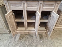 Teakline badkamermeubel retro grey 105cm square + 1 onderbouw waskom - afbeelding 5 van  5
