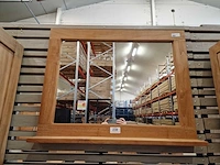 Teakline teak spiegel essential 90cm x h70cm lijst 7cm met legplank - afbeelding 2 van  3