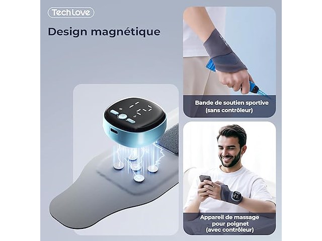 Tech love polssteun, met tens/ems en warmte - afbeelding 5 van  5