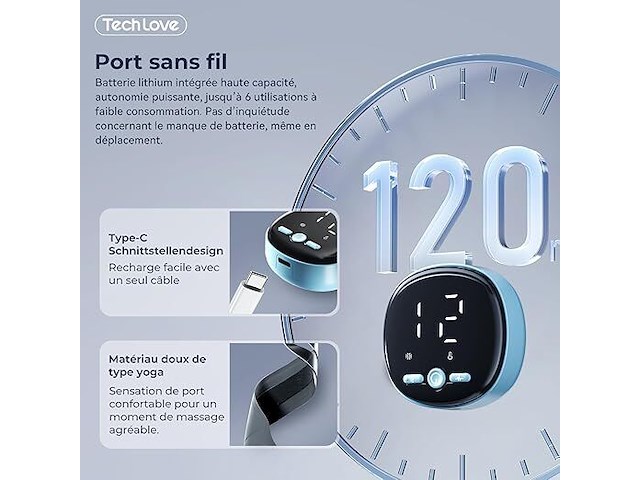 Tech love polssteun, met tens/ems en warmte - afbeelding 4 van  5
