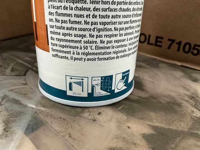 Tech spray woodstain spuitbus transparante houtbeits (30x) - afbeelding 2 van  3