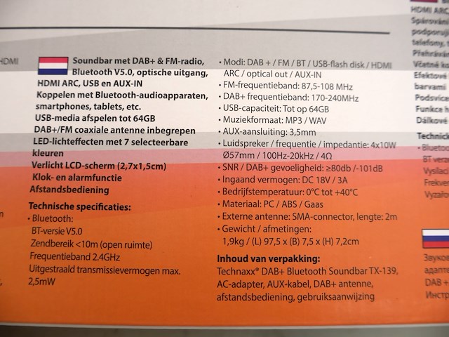 Technaxx soundbar - afbeelding 7 van  7