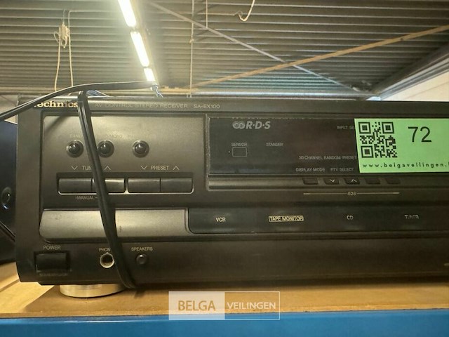 Technics av control stereo reciever sa-ex100 - afbeelding 3 van  4