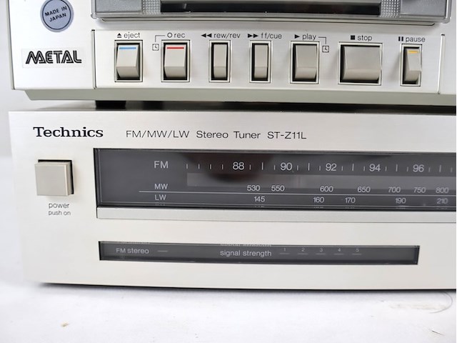 Technics tuner en cassette deck - afbeelding 6 van  11