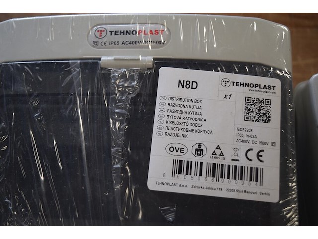 Techno plast n8d verdeelkast 3st. - afbeelding 2 van  2