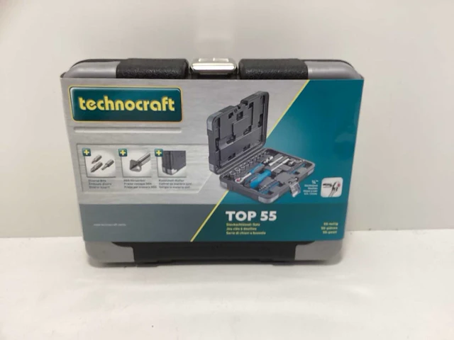 Technocraft 55-delige bit- ratelset - 1/4” - afbeelding 1 van  6