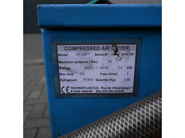 Technofluid - vt 130 - luchtcompressor - afbeelding 4 van  8