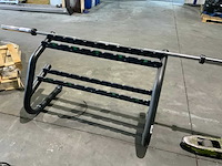 Technogym 6 pair rek dumbell met stang krachtstation - afbeelding 4 van  4