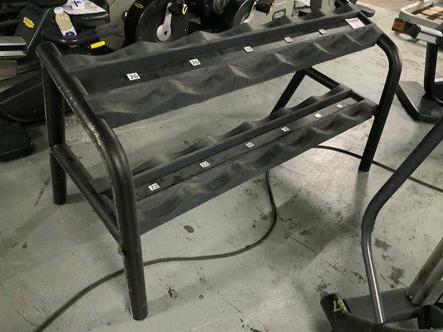 Technogym element dumbbell 6 pair rek krachtstation - afbeelding 3 van  4