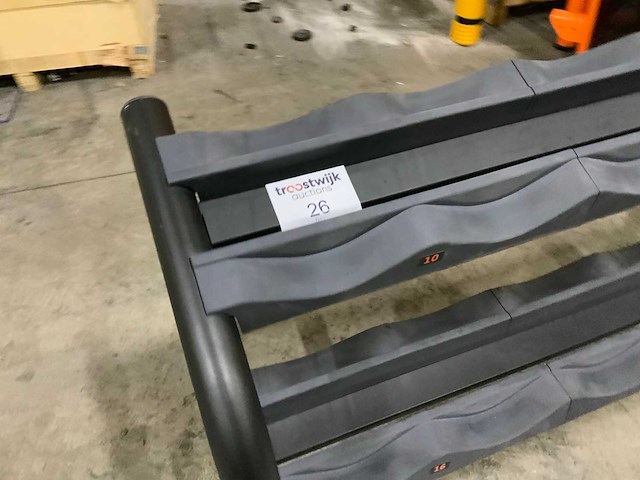 Technogym element dumbell rek 6 pair rek krachtstation - afbeelding 2 van  6