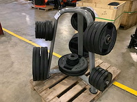 Technogym schijven pu 50mm met pure rek 10x20;8x10;2x5;6x2,5;2x1,25kg krachtstation - afbeelding 2 van  4