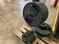 Technogym schijven pu 50mm met pure rek 10x20;8x10;2x5;6x2,5;2x1,25kg krachtstation - afbeelding 4 van  4