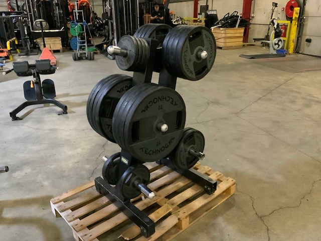 Technogym schijven pu 50mm met pure rek 8x20;14x10;4x2,5kg krachtstation - afbeelding 1 van  7