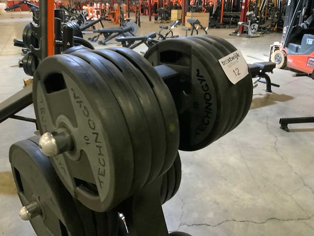 Technogym schijven pu 50mm met pure rek 8x20;14x10;4x2,5kg krachtstation - afbeelding 2 van  7