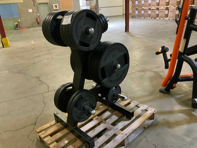 Technogym schijven pu 50mm met pure rek 8x20;14x10;4x2,5kg krachtstation - afbeelding 5 van  7